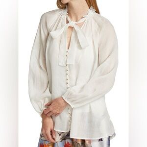 Zimmermann Blouse|Zimmermann Wild Botanica Bow Butterfly Blouse(AU 0/ US 4)